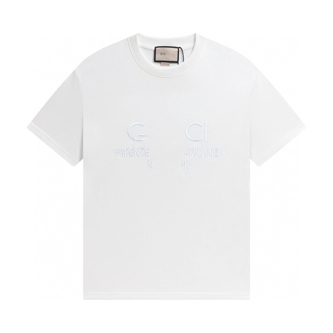 Casual Cotton Short Sleeve Tee Shirt Snow White - Gucci - Cnfans - $21.94