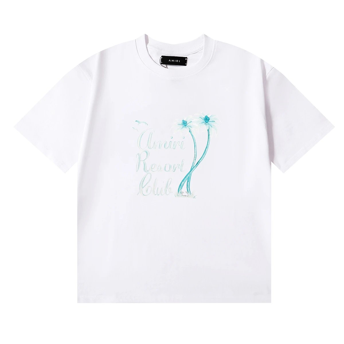 Resort Graphic Cotton Tee Unisex, Off White - Amiri - Cnfans - $22.26