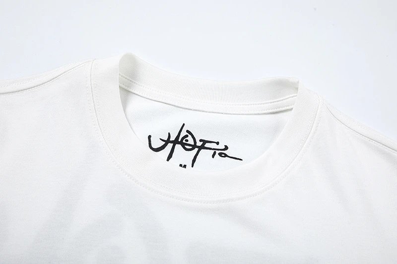 Streetwear Graphic Cotton Short Sleeve T-Shirt White - Gallery Image 4 - Detailed View