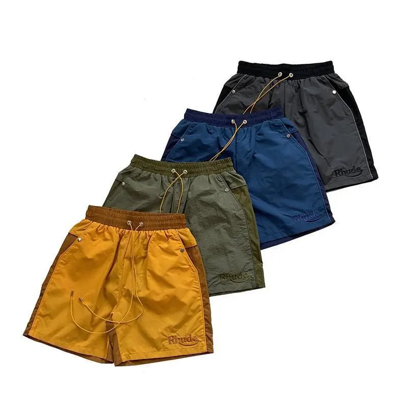 Rhude Embroidered Colorblock Shorts Multicolor - High Quality Product Image - Cnfans
