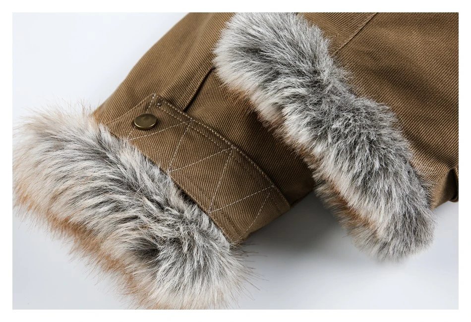 Women's Winter Oversized Faux Fur Bomber Jacket Camel - Gallery Image 15 - Detailed View