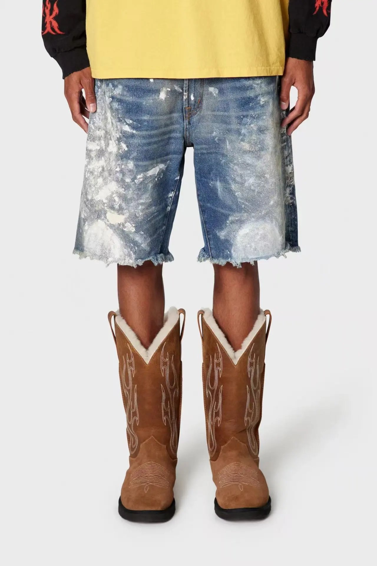 Gallery Dept Denim Shorts Multi - Gallery Image 9 - Detailed View