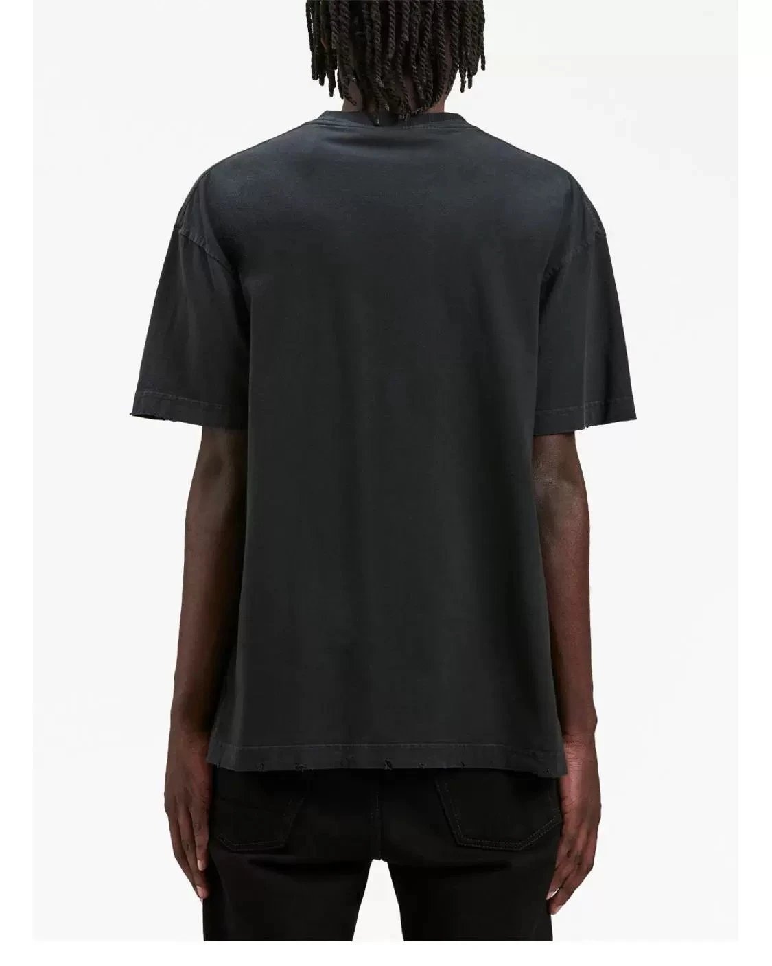 Street Style Graphic Cotton Tee Midnight Black - Gallery Image 11 - Detailed View