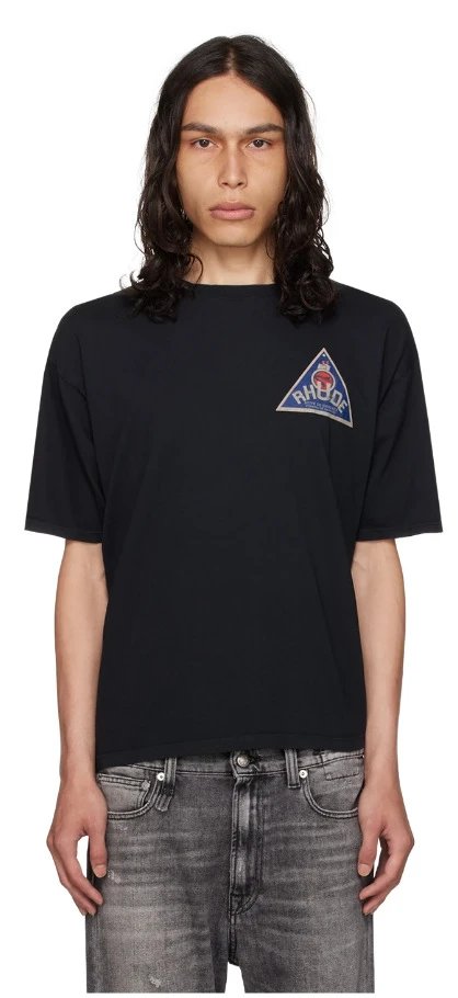 Rhude Graphic Tee Black - Gallery Image 9 - Detailed View