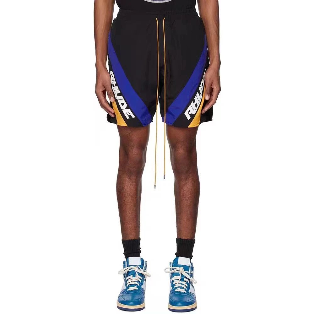 RHUDE Striped Quick Dry Shorts Multicolor - Gallery Image 9 - Detailed View