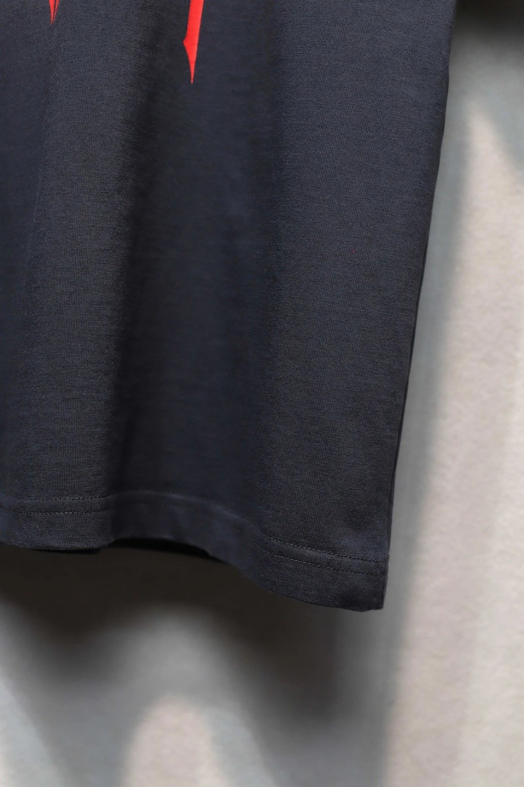 Unisex Loose Fit Rock Graphic T-Shirt, Summer, Onyx & Scarlet - Gallery Image 5 - Detailed View