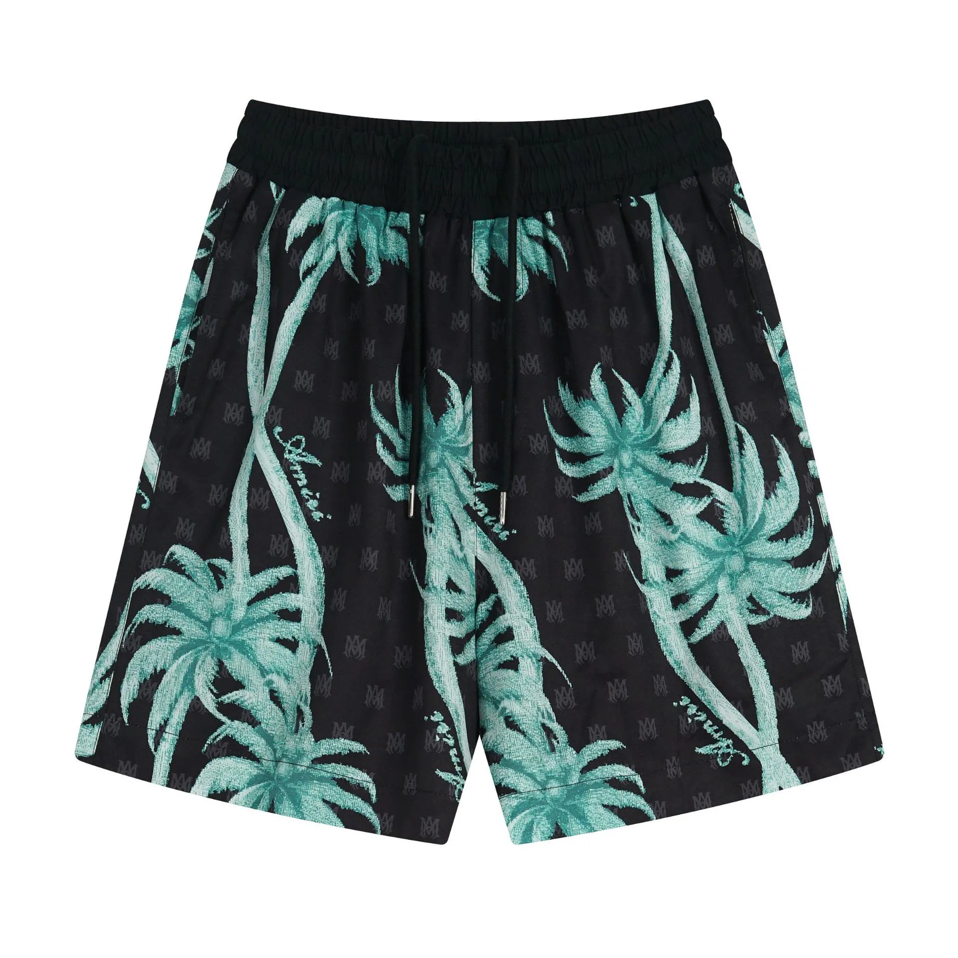 Palm Print Casual Set for Men Women - Ecru - Gallery Image 10 - Detailed View