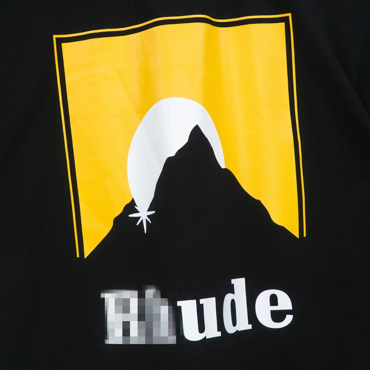 Rhude Sunset Print Tee Black - Gallery Image 12 - Detailed View