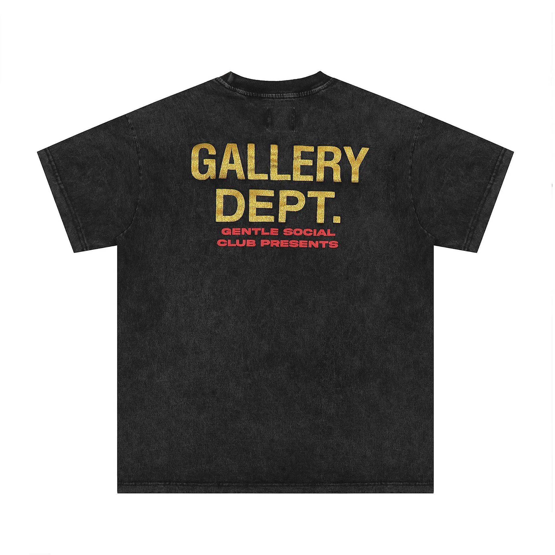 Gallery Dept Printed Wash Tee Black - Gallery Image 3 - Detailed View