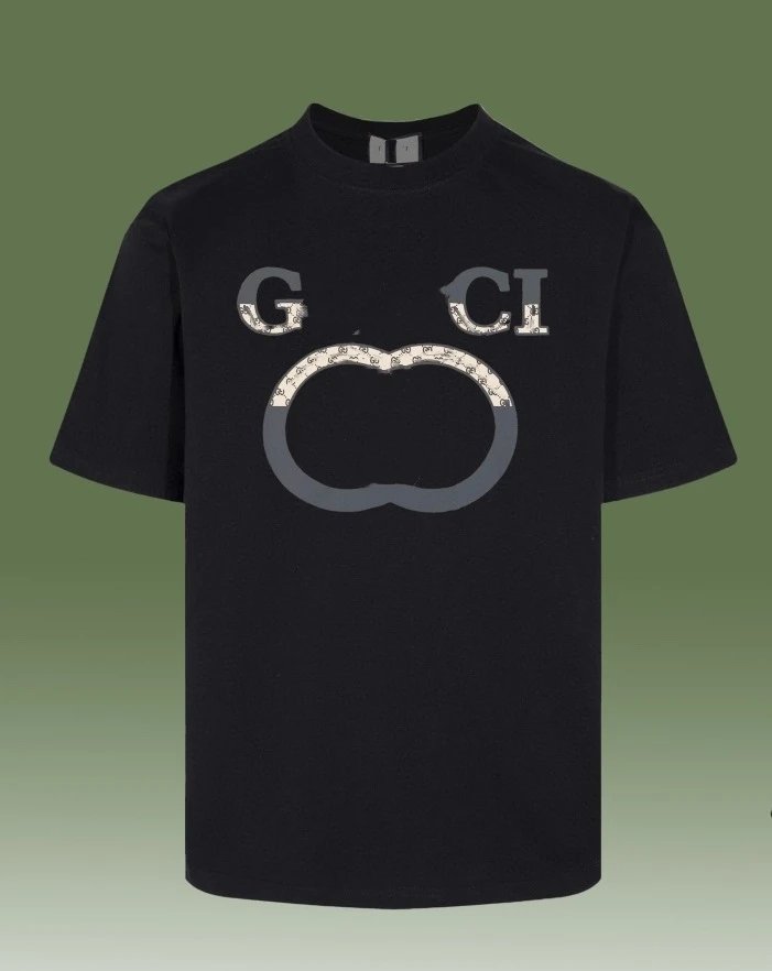Classic Graphic Cotton Tee Unisex Top Onyx - Gucci - Cnfans - $25.81