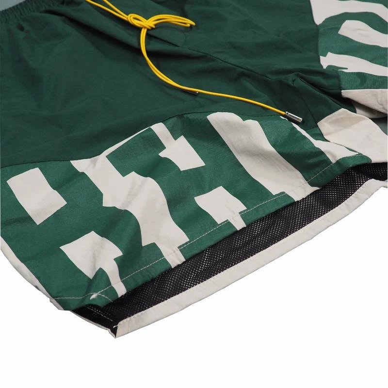 Rhude Colorblock Drawstring Shorts Blue - Gallery Image 13 - Detailed View