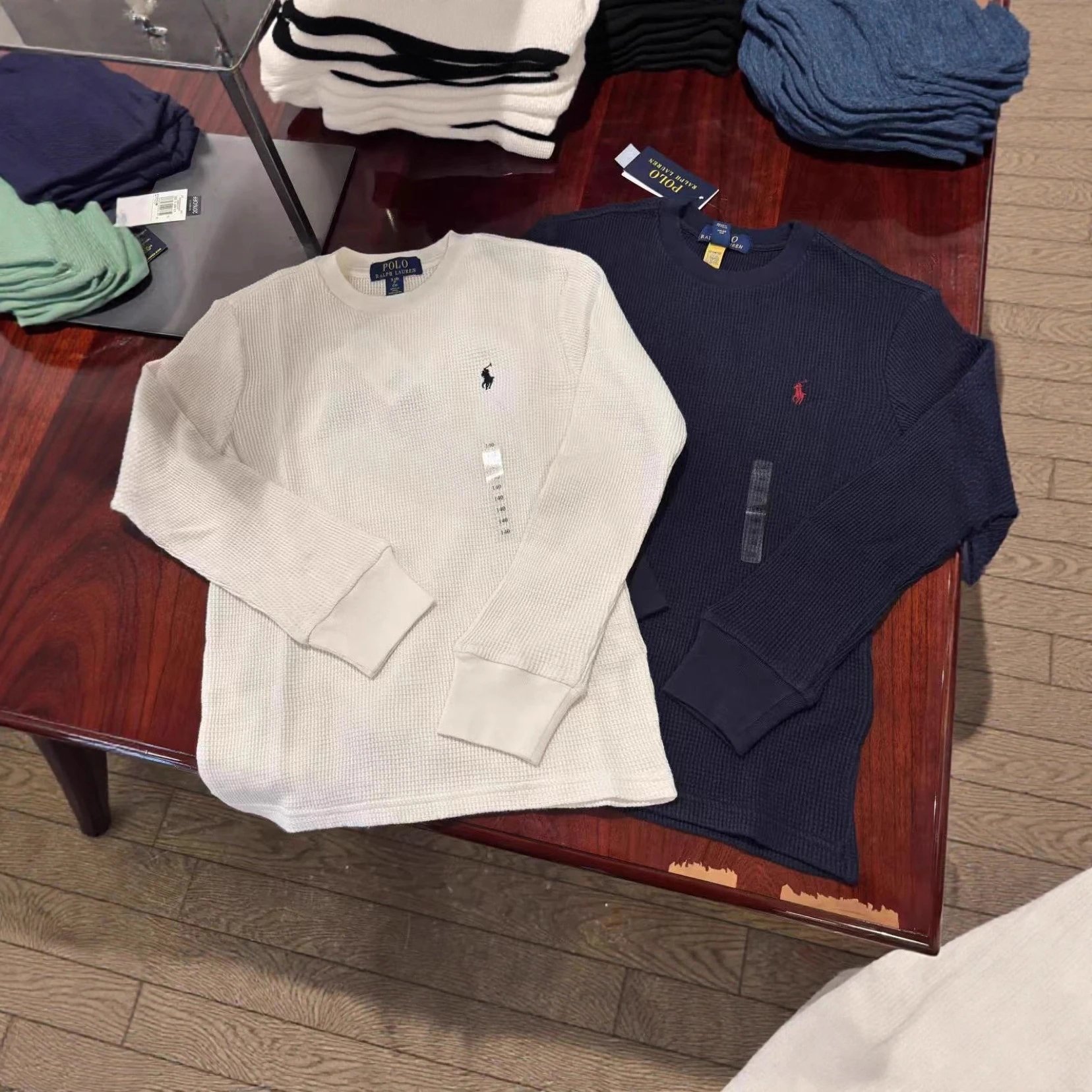 Ralph Lauren Waffle Knit Sweater Multicolor - Gallery Image 2 - Detailed View