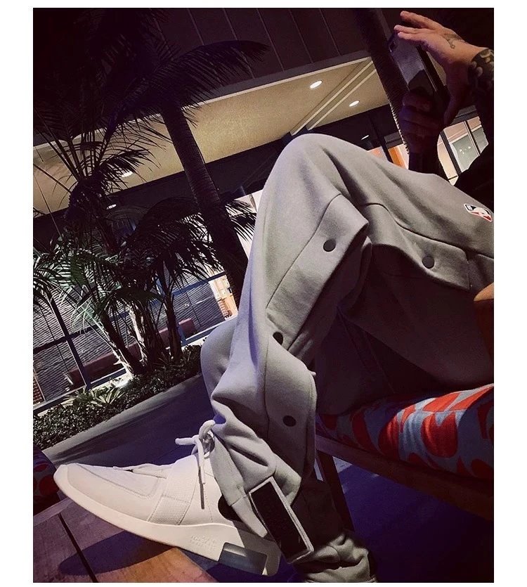 FOG x NB Dual Snap Joggers Gray - Gallery Image 12 - Detailed View