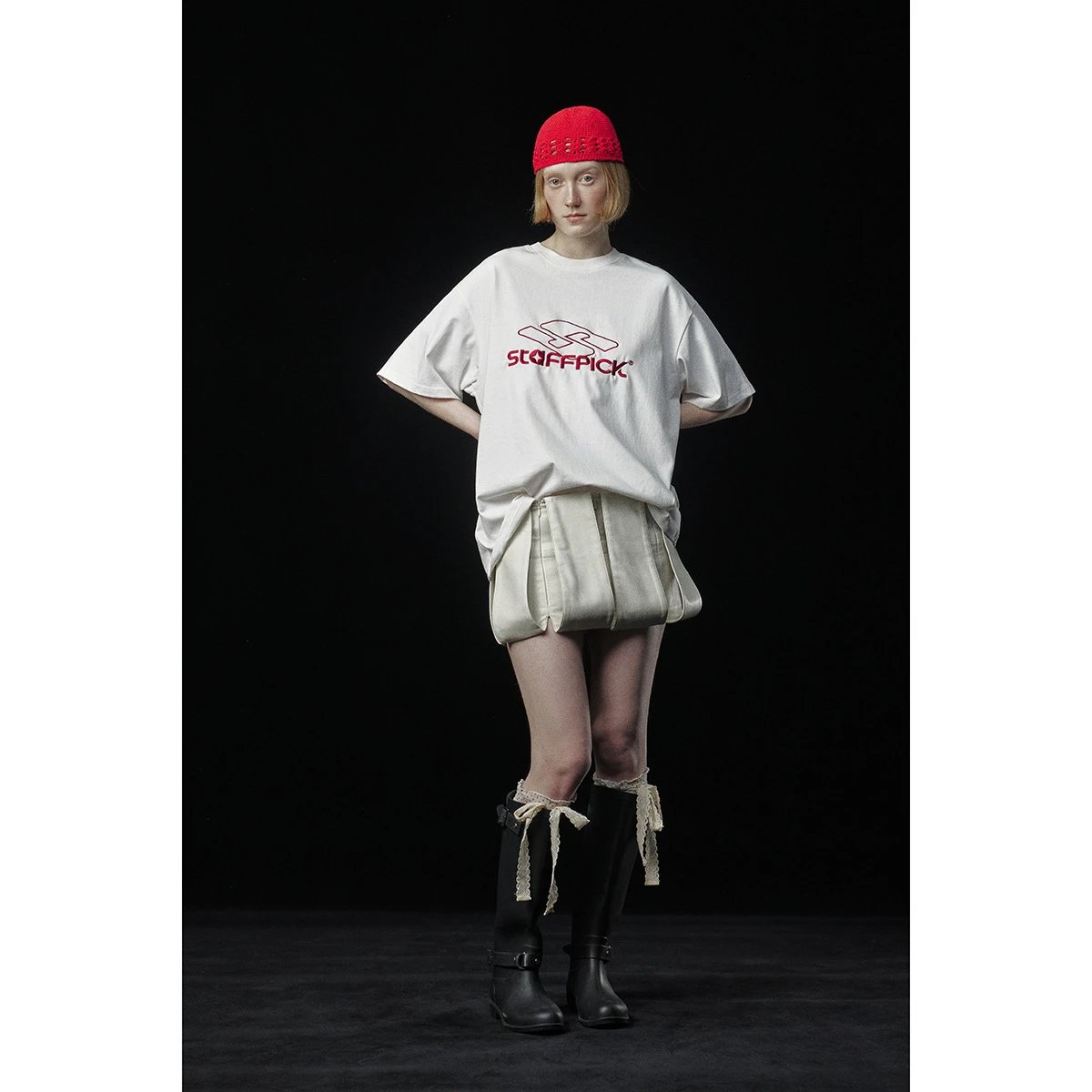 Unisex Oversized Graphic Tee Streetwear Summer, Jet Black - Gallery Image 3 - Detailed View