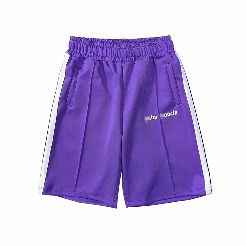 Unisex Sport Stripe Shorts Violet - Palm Angels - Cnfans - $22.90