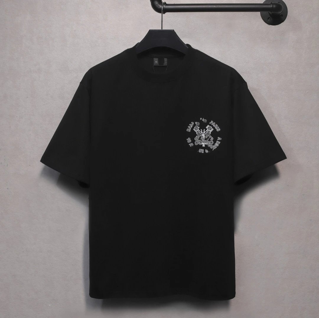 Unisex Oversized Graphic Print SS Tee Streetwear Onyx Black - Gallery Image 1 - Detailed View