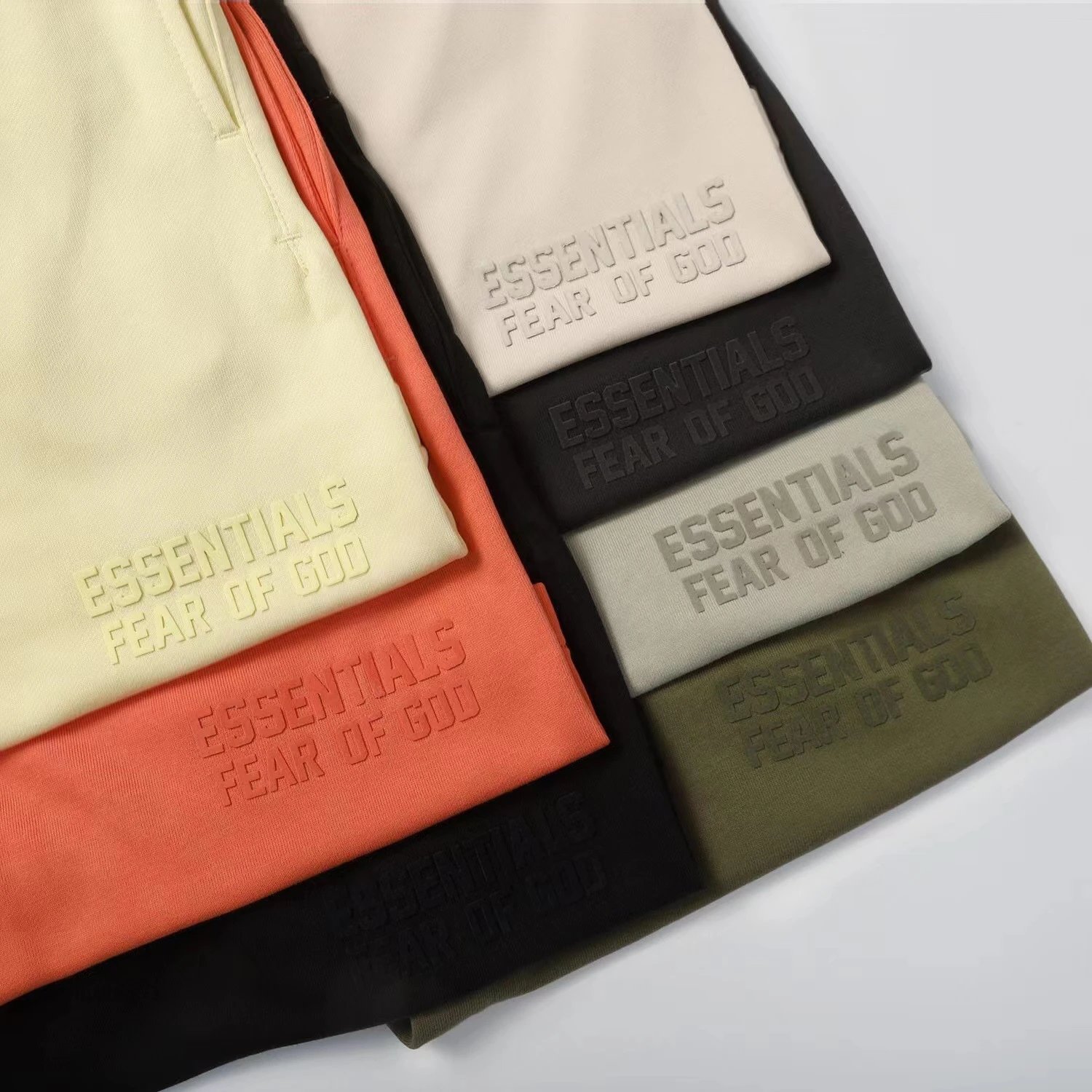 High-Street Cotton Shorts Coral - Gallery Image 11 - Detailed View