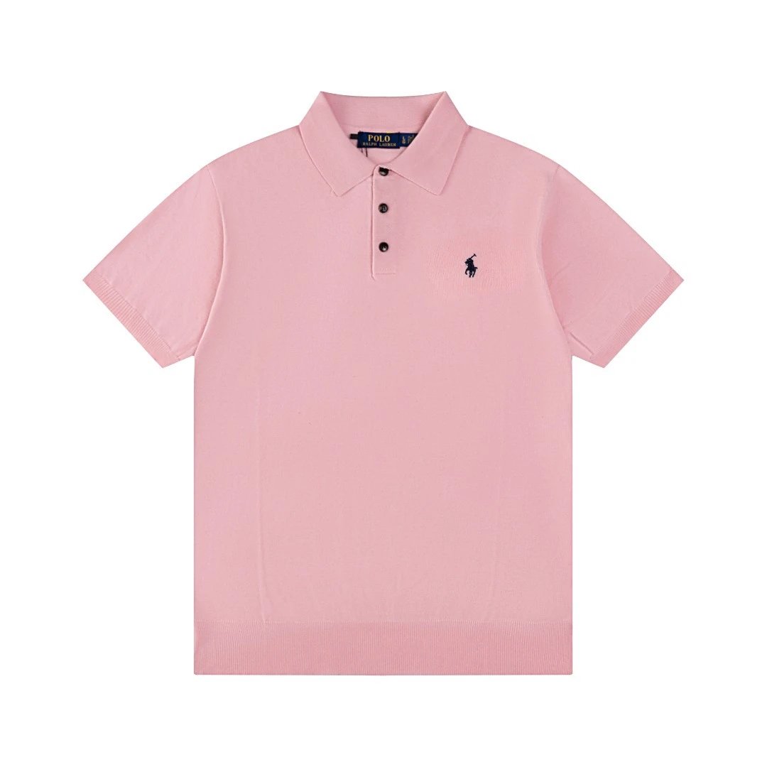 Classic Knit Polo Shirt Unisex Top Rose - Ralph Lauren - Cnfans - $28.06