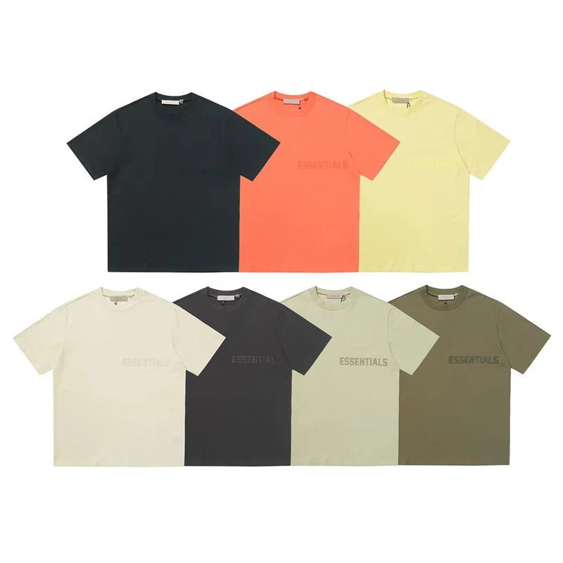 Streetwear Cotton Crewneck T-Shirt Olive Green - Gallery Image 1 - Detailed View