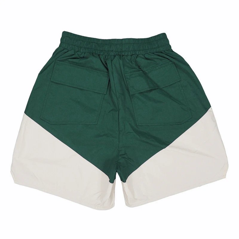 Rhude Colorblock Drawstring Shorts Blue - Gallery Image 7 - Detailed View