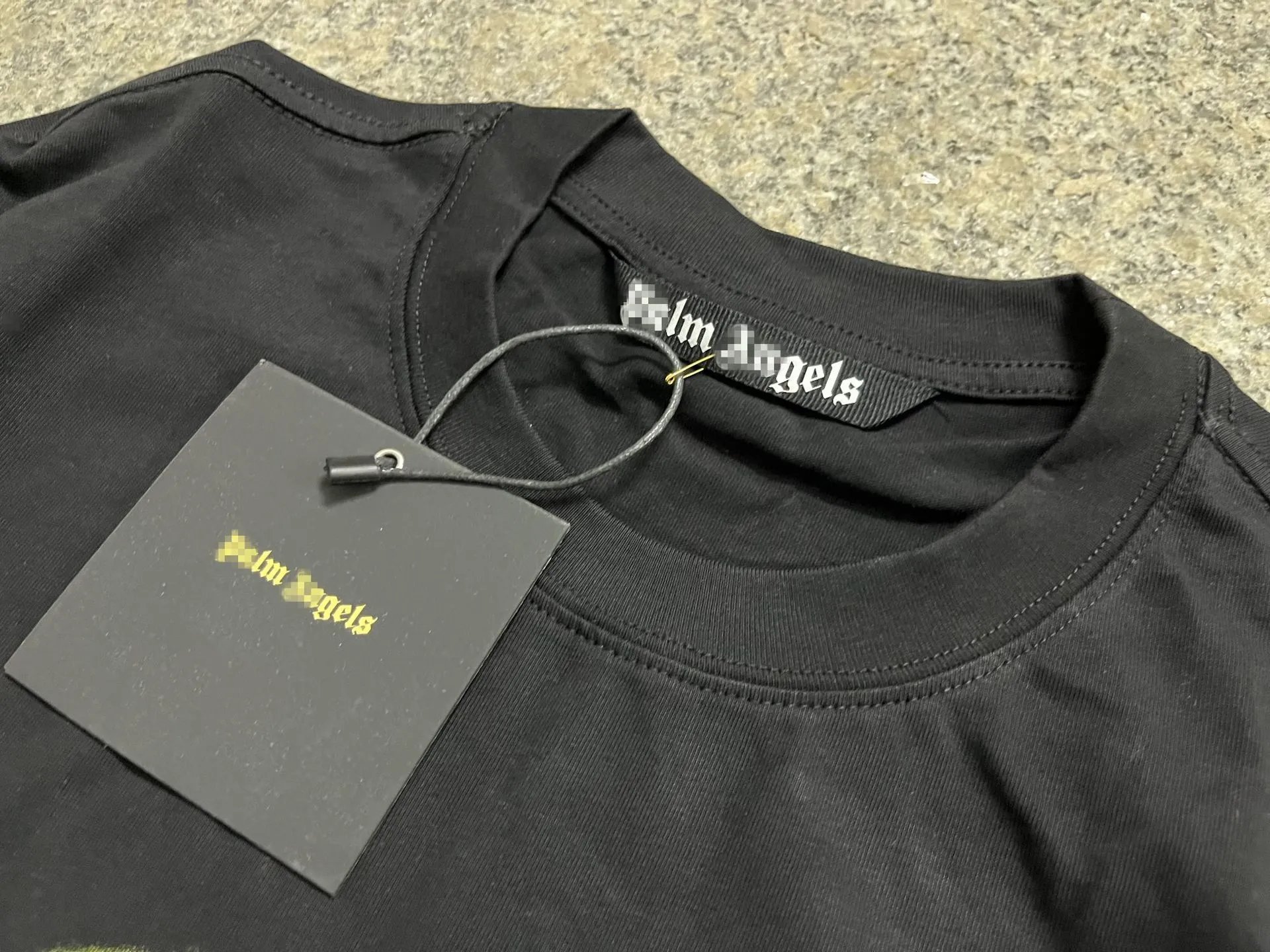 Streetwear Angel Bear Graphic Cotton T-Shirt Black White - Gallery Image 5 - Detailed View