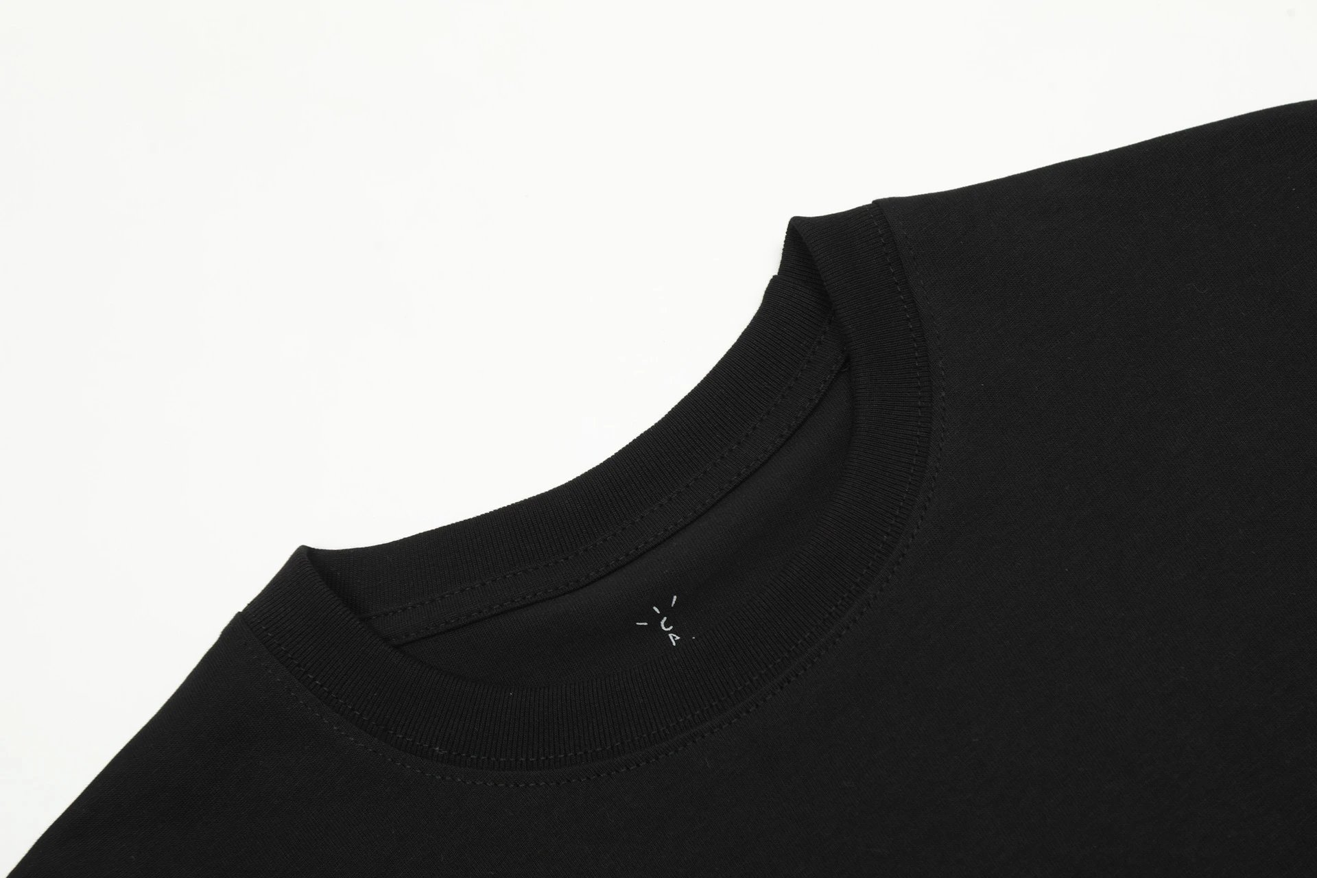 Street Graphic Cotton Tee Black Ivory - Gallery Image 6 - Detailed View