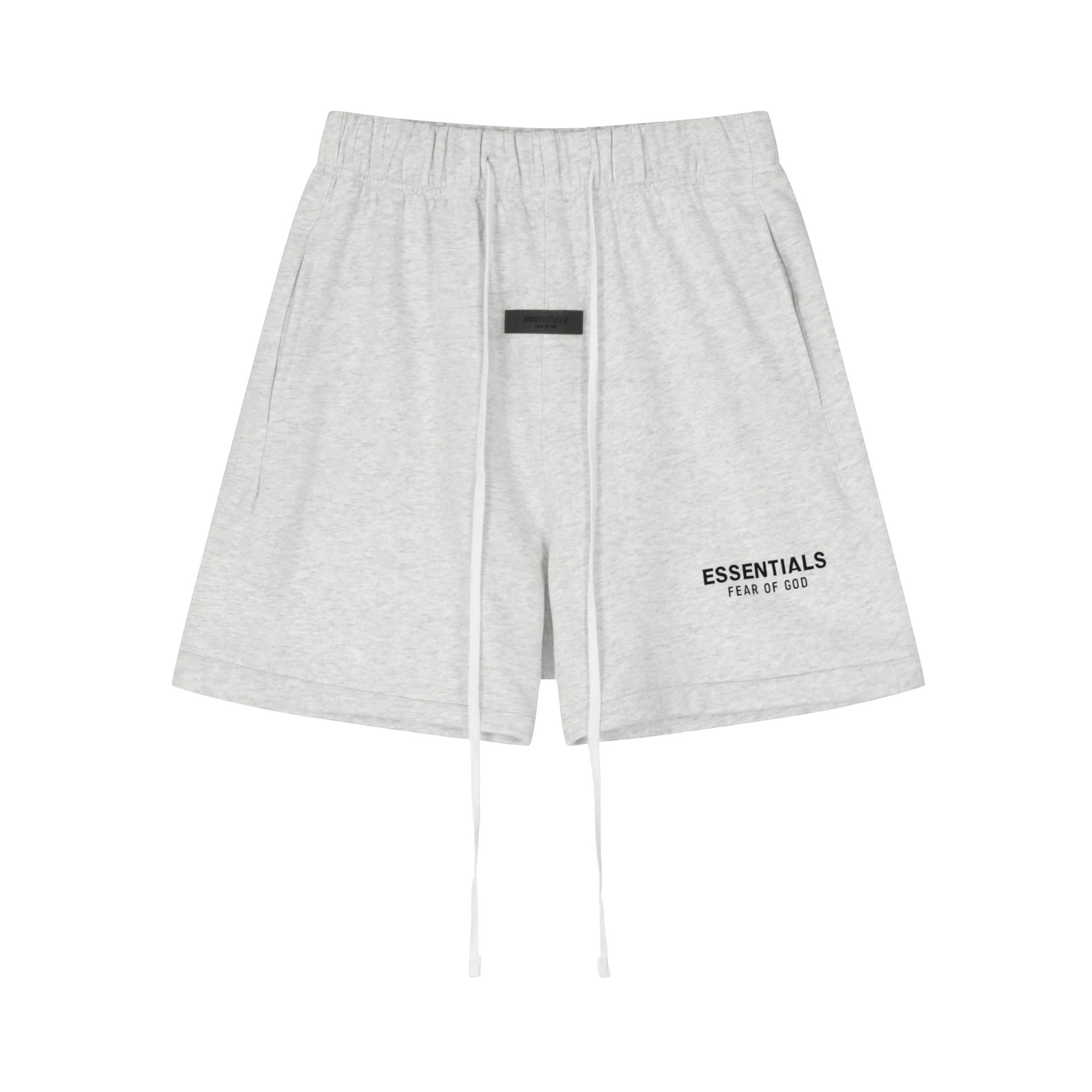 Streetwear Cotton Beach Shorts Ash Grey - Essentials - Cnfans - $26.45