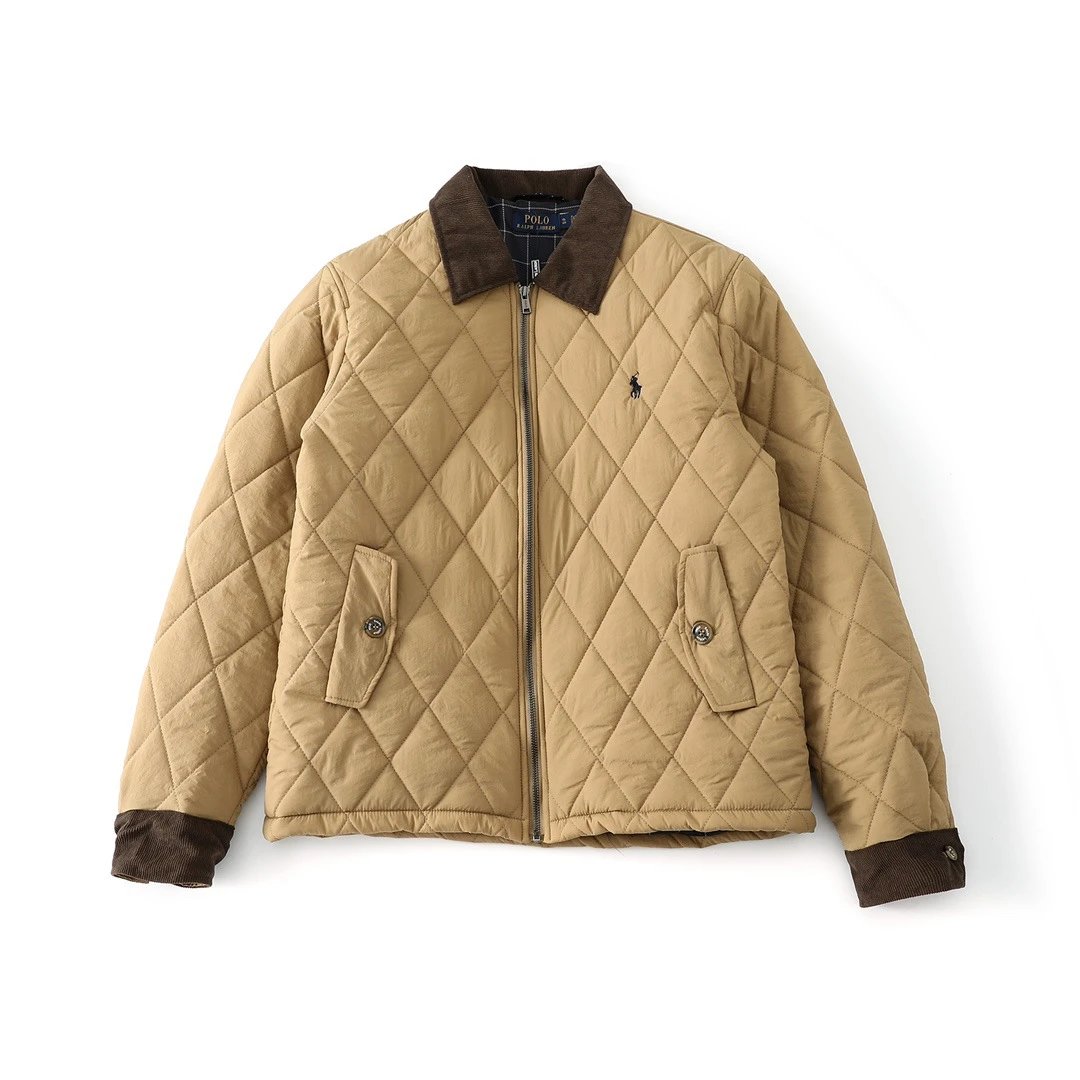 Ralph Lauren Quilted Corduroy Jacket Multi - Gallery Image 2 - Detailed View
