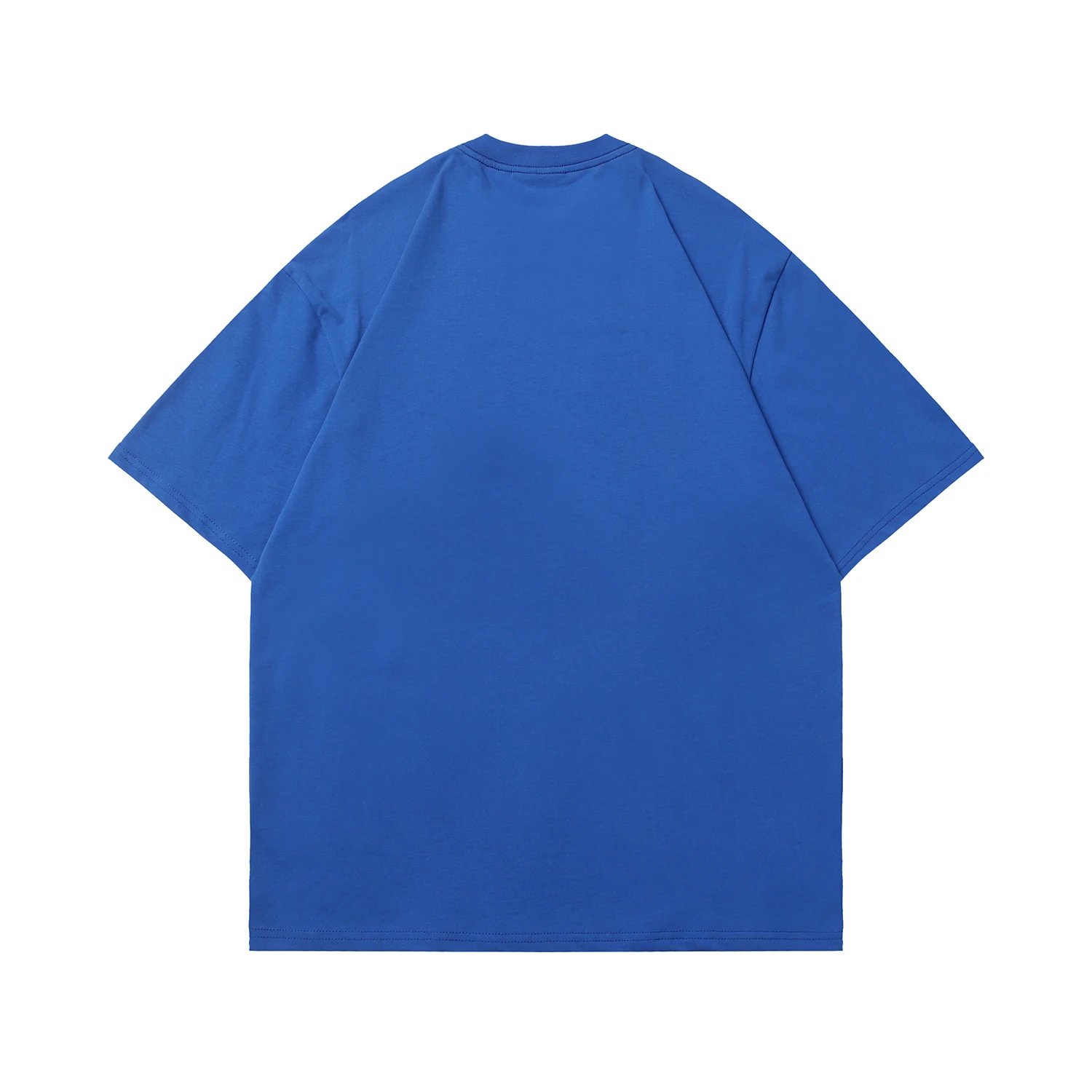 Street Style Flower Graphic Tee Royal Blue - Gallery Image 2 - Detailed View