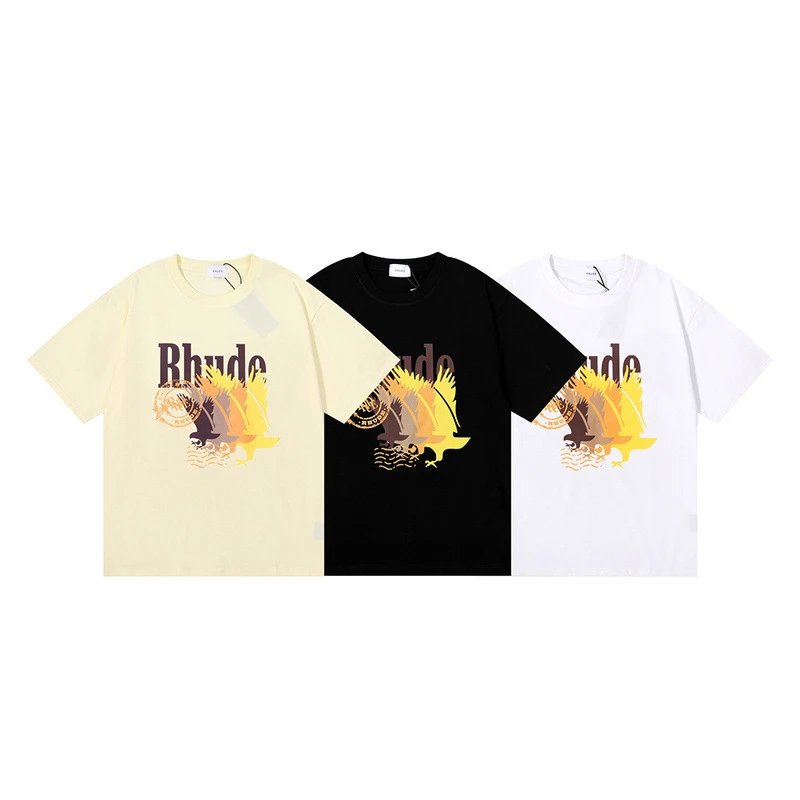 Rhude Faded Bird Print Tee Multicolor - High Quality Product Image - Cnfans