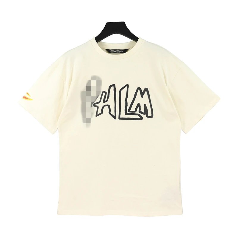 Streetwear Flame Graphic Cotton Tee Ivory - Gallery Image 4 - Detailed View
