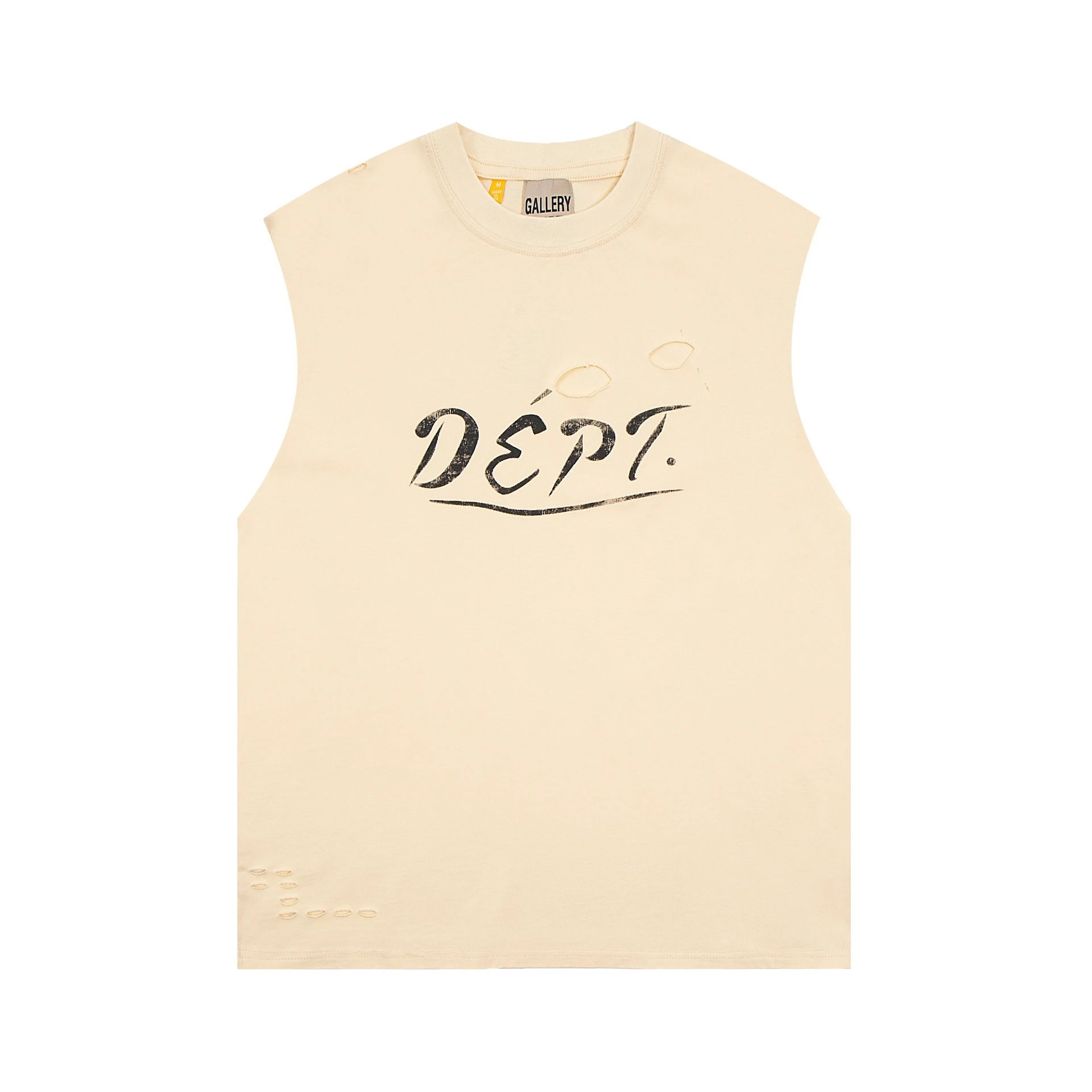 Gallery Dept Beige Distressed Tank - Gallery Image 2 - Detailed View