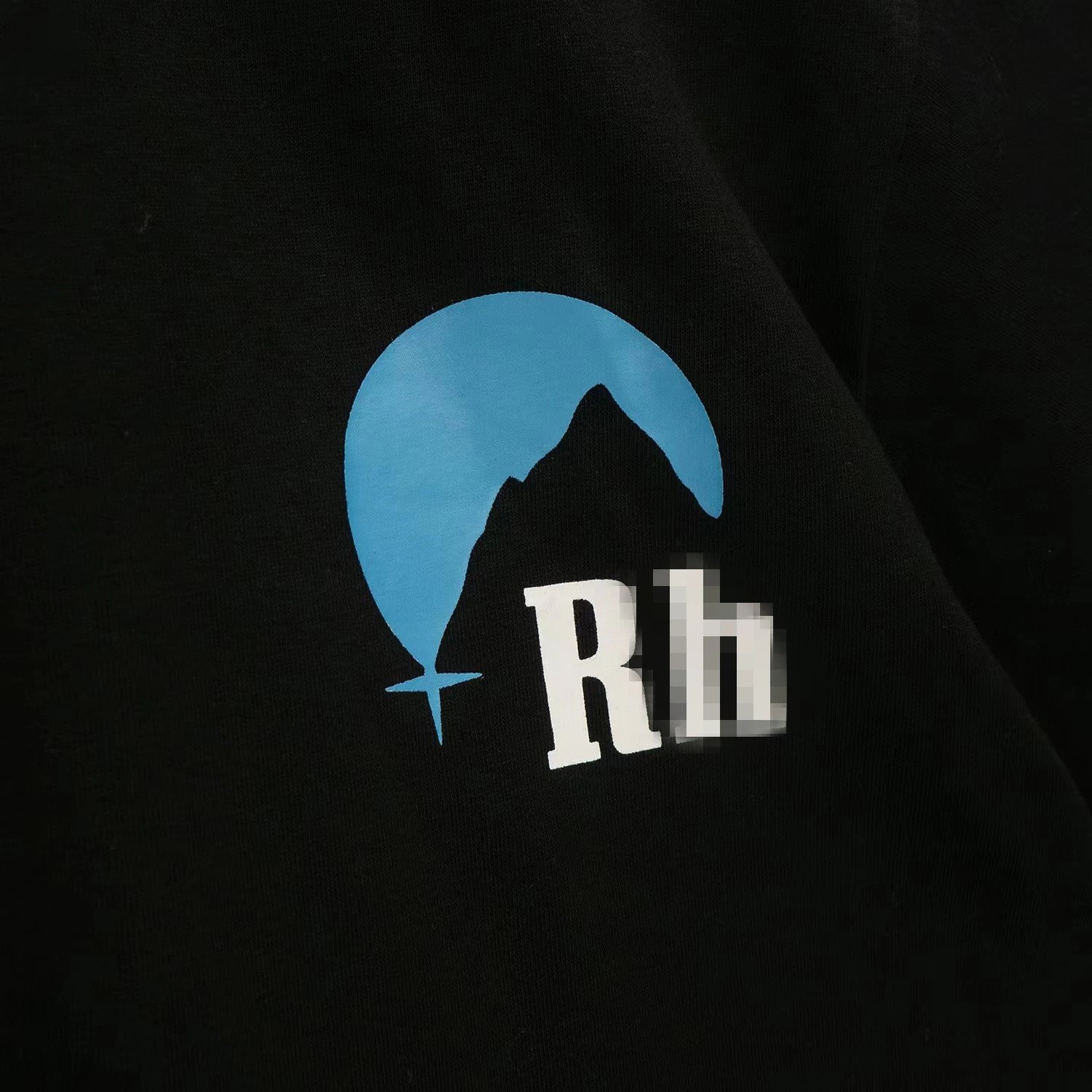 Rhude Sunset Print Tee Black - Gallery Image 13 - Detailed View