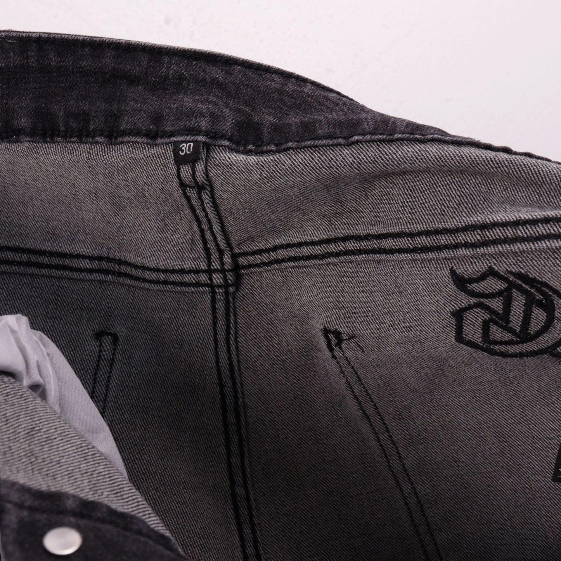 Godspeed Embroidered Denim Shorts Multi - Gallery Image 11 - Detailed View