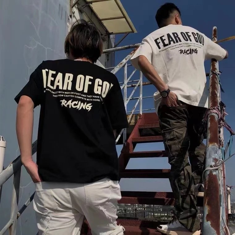 High Street Hip Hop Loose Tee in Ivory - Gallery Image 12 - Detailed View