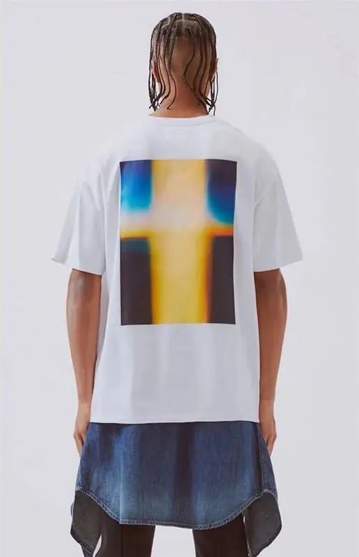 Graphic Print Tee Azure - Gallery Image 9 - Detailed View