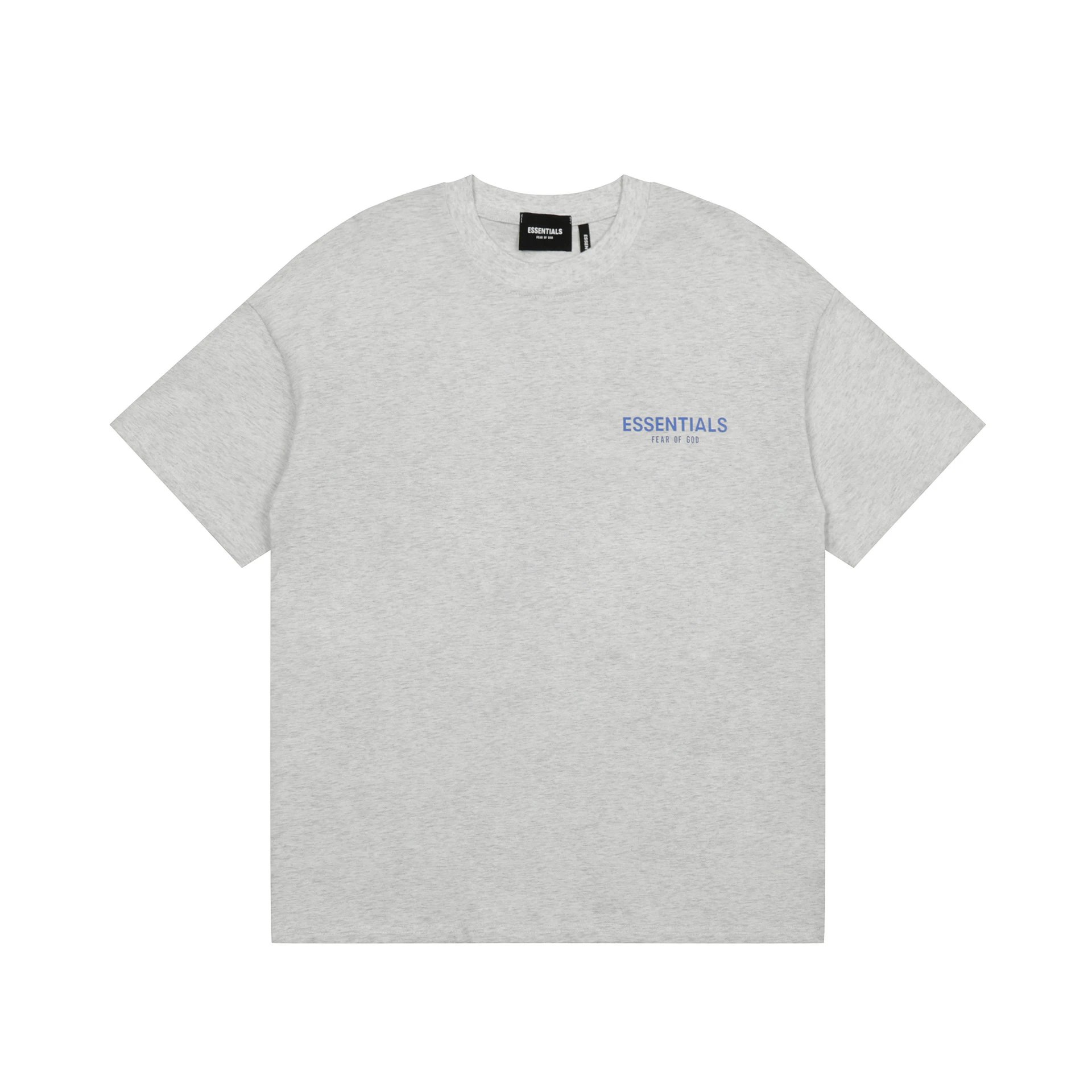 Streetwear Cotton Tee Unisex Ash Gray - Gallery Image 4 - Detailed View