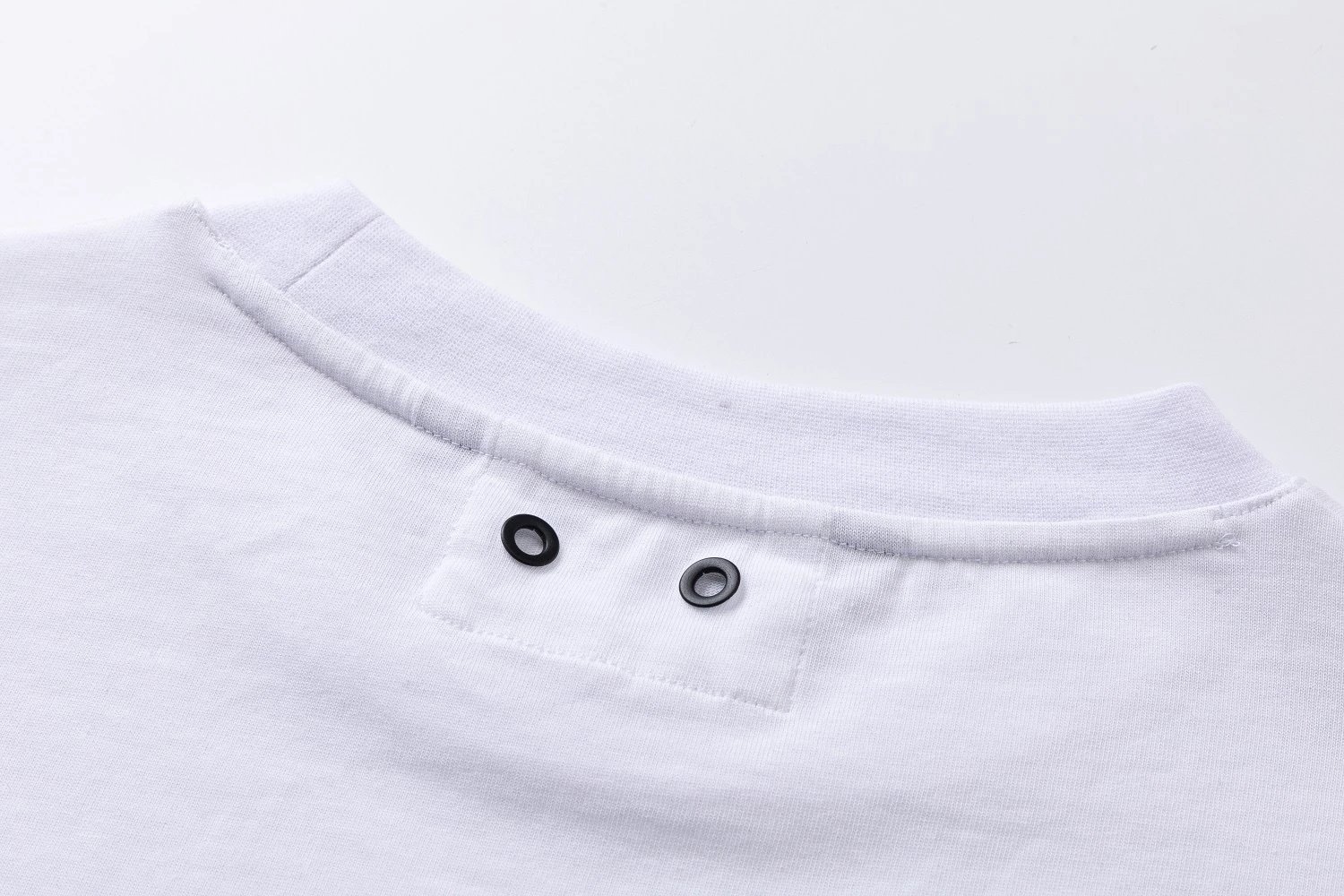 Streetwear Palm Tree Graphic Cotton Tee Black/White - Gallery Image 7 - Detailed View