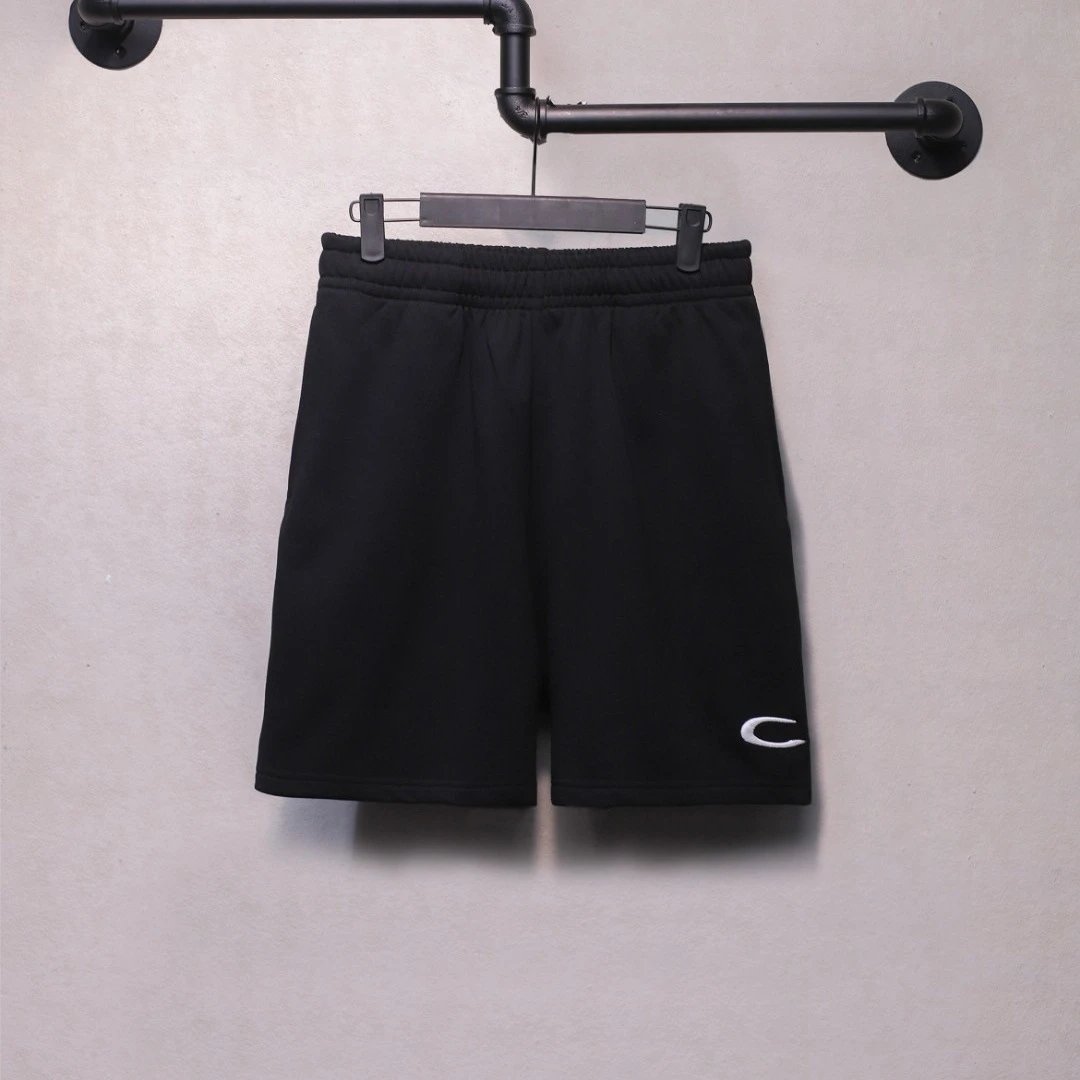 Unisex Athletic Fleece Shorts Jet Black - Gallery Image 1 - Detailed View