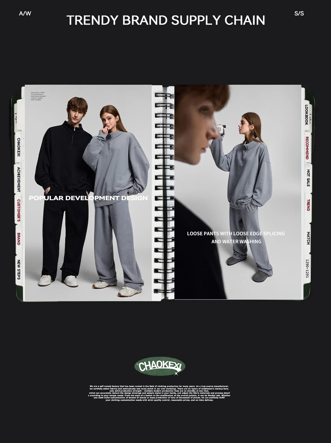 Retro Cotton Half Zip Pullover Sweatshirt Onyx - Gallery Image 5 - Detailed View