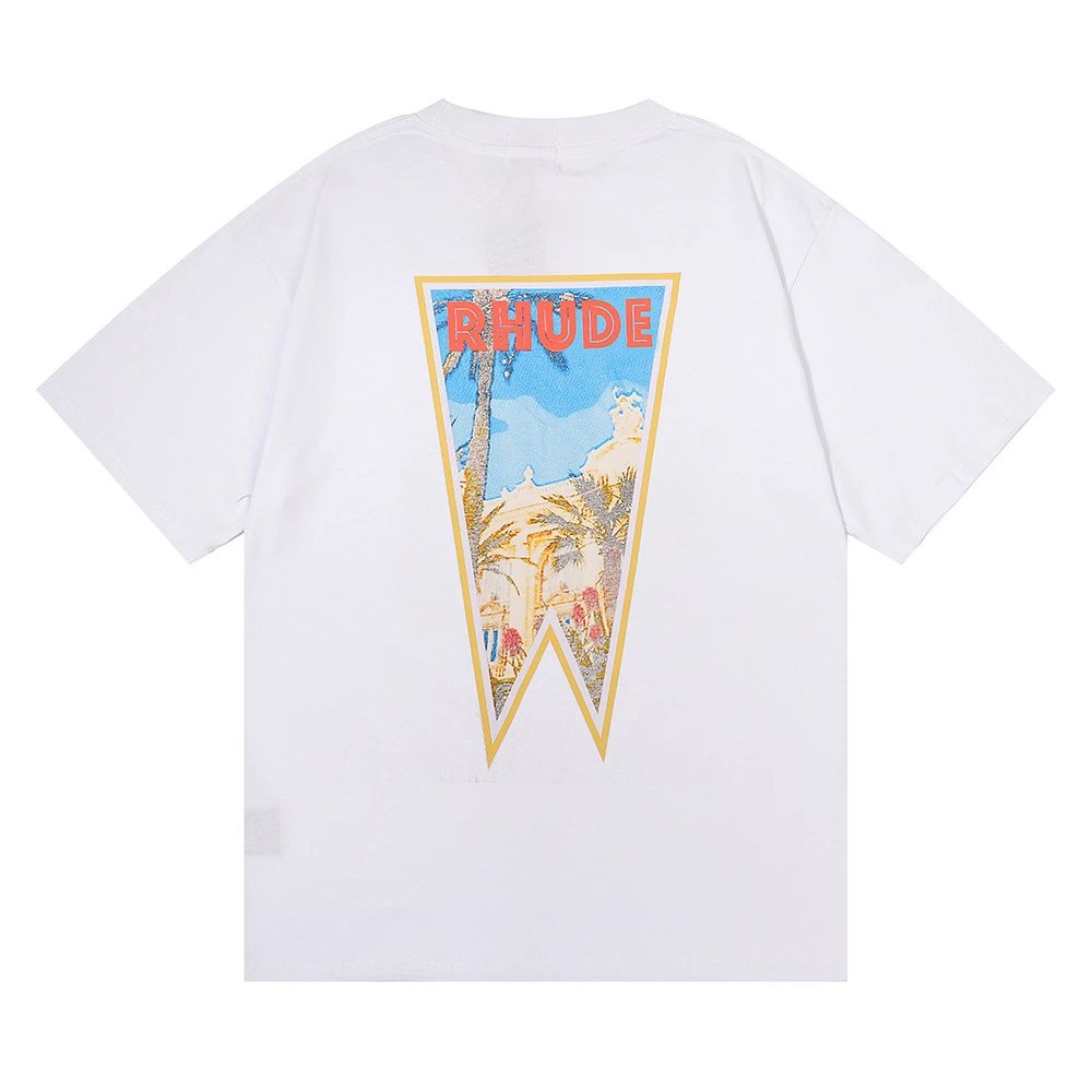 Rhude Stamp Print Tee Multicolor - Gallery Image 6 - Detailed View