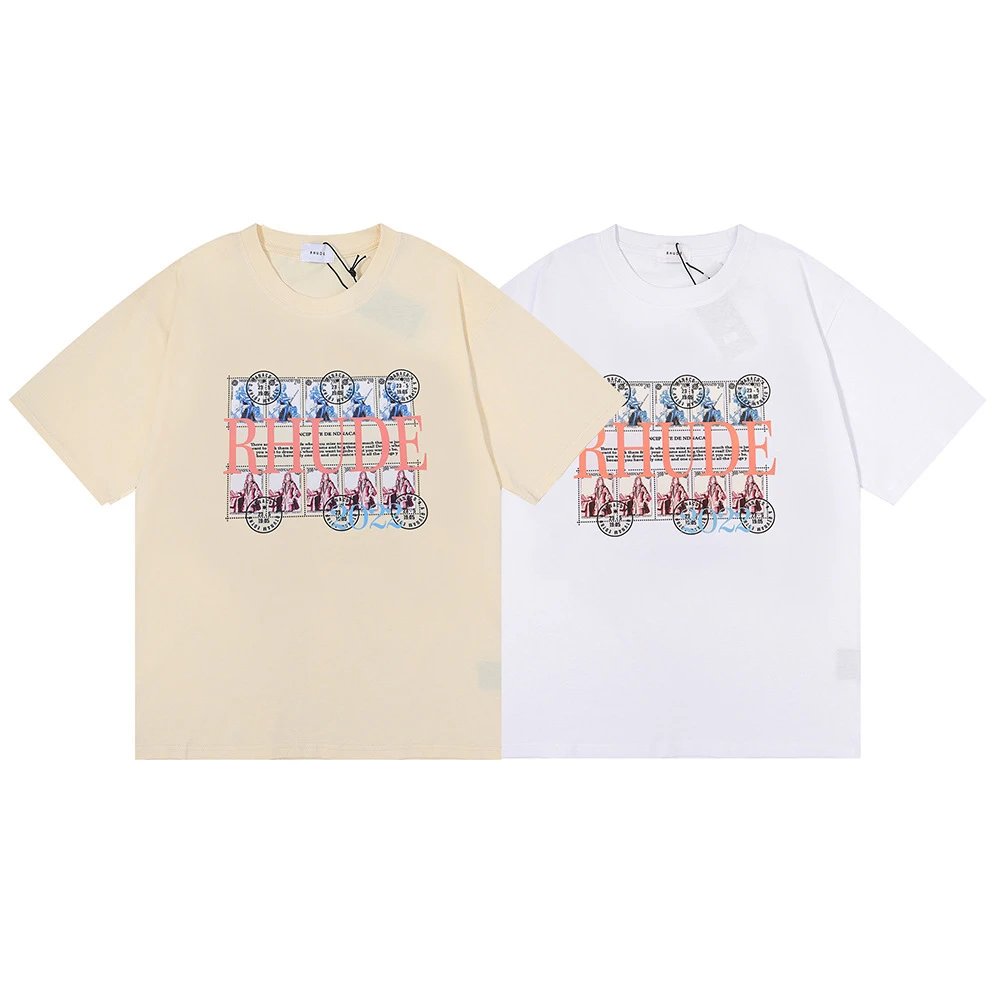 Rhude Stamp Print Tee Multicolor - High Quality Product Image - Cnfans