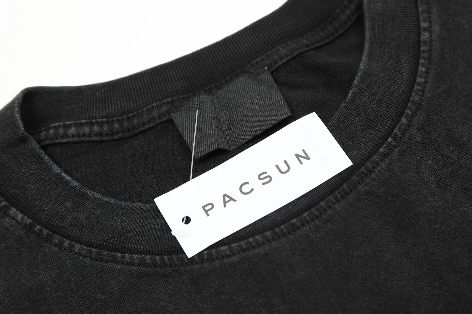 Vintage Washed Graphic Dove Tee Charcoal - Gallery Image 7 - Detailed View