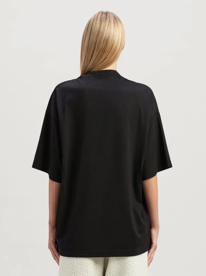 Streetwear Palm Tree Graphic Cotton Tee Ivory - Gallery Image 14 - Detailed View