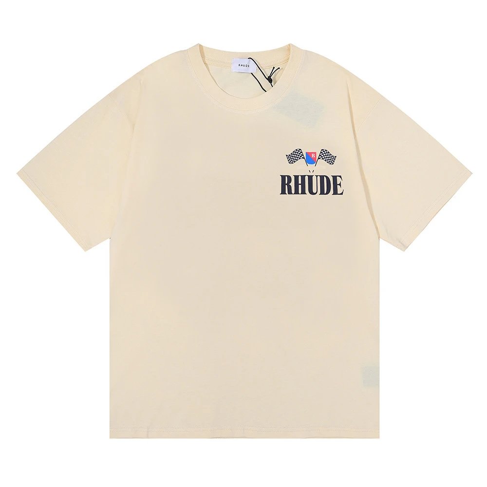 RHude Logo Print T-Shirt Multicolor - Gallery Image 4 - Detailed View