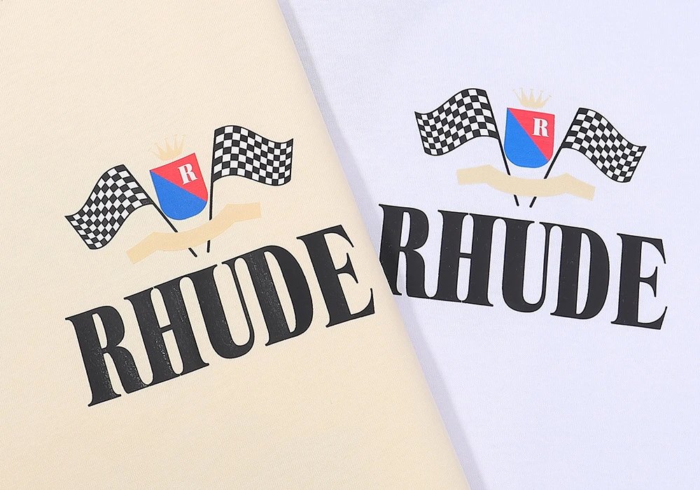 RHude Logo Print T-Shirt Multicolor - Gallery Image 6 - Detailed View