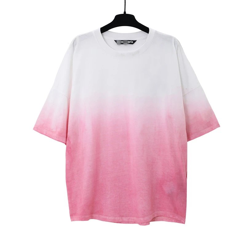 Gradient Tie Dye Oversized Cotton T-Shirt Rose Pink - Gallery Image 1 - Detailed View