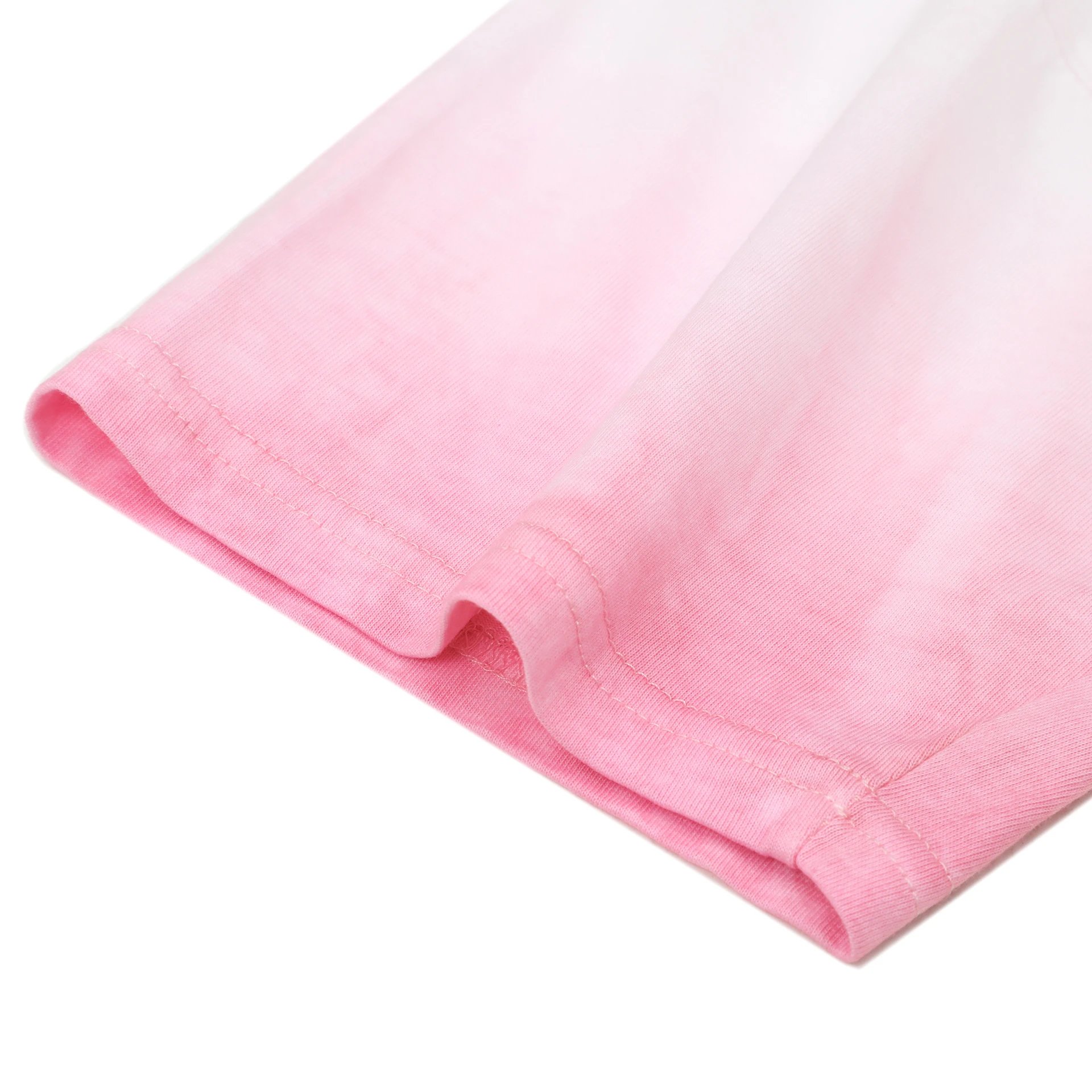 Gradient Tie Dye Oversized Cotton T-Shirt Rose Pink - Gallery Image 11 - Detailed View