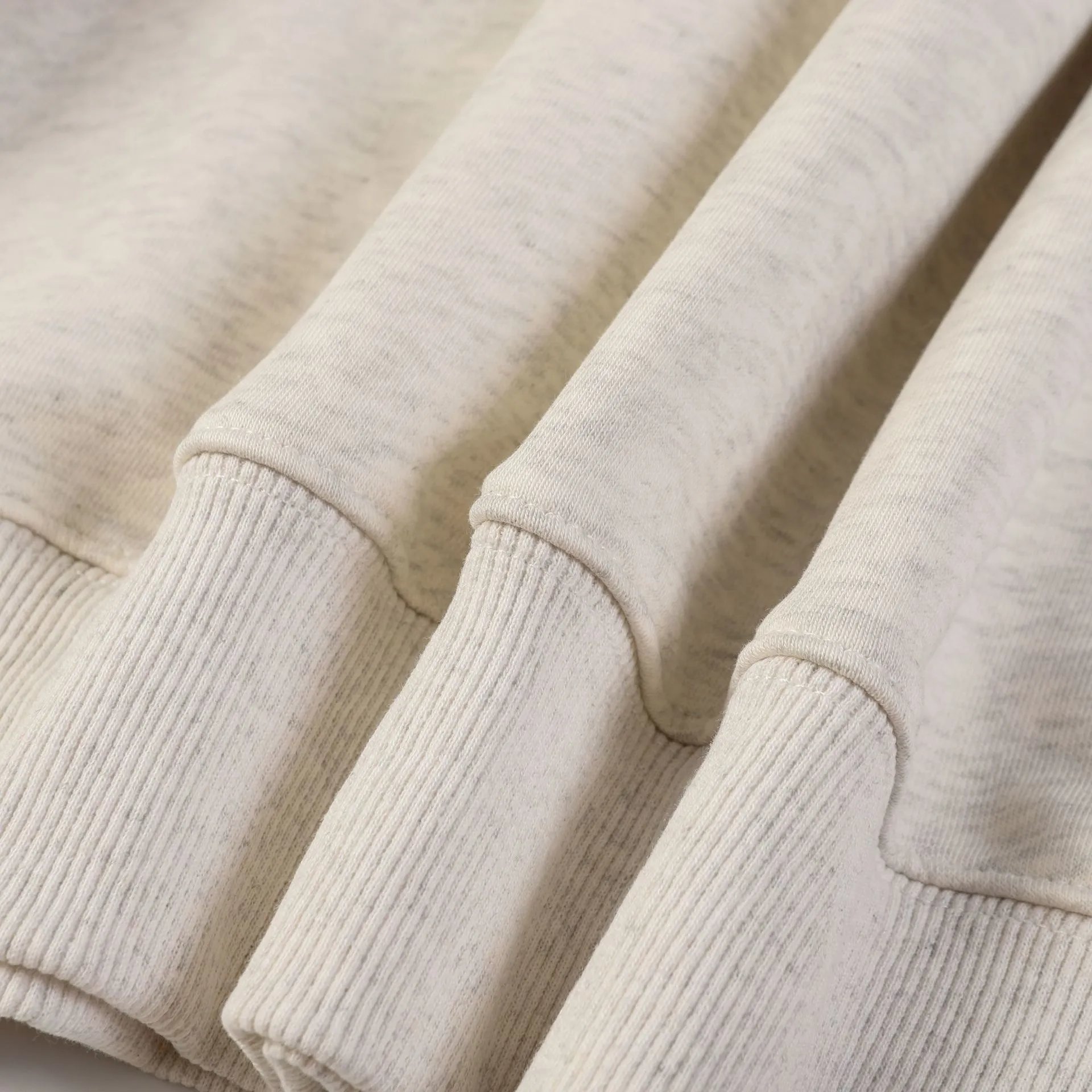 Women's Classic Daisy Embroidered Crewneck Pullover, Heather Grey - Gallery Image 13 - Detailed View