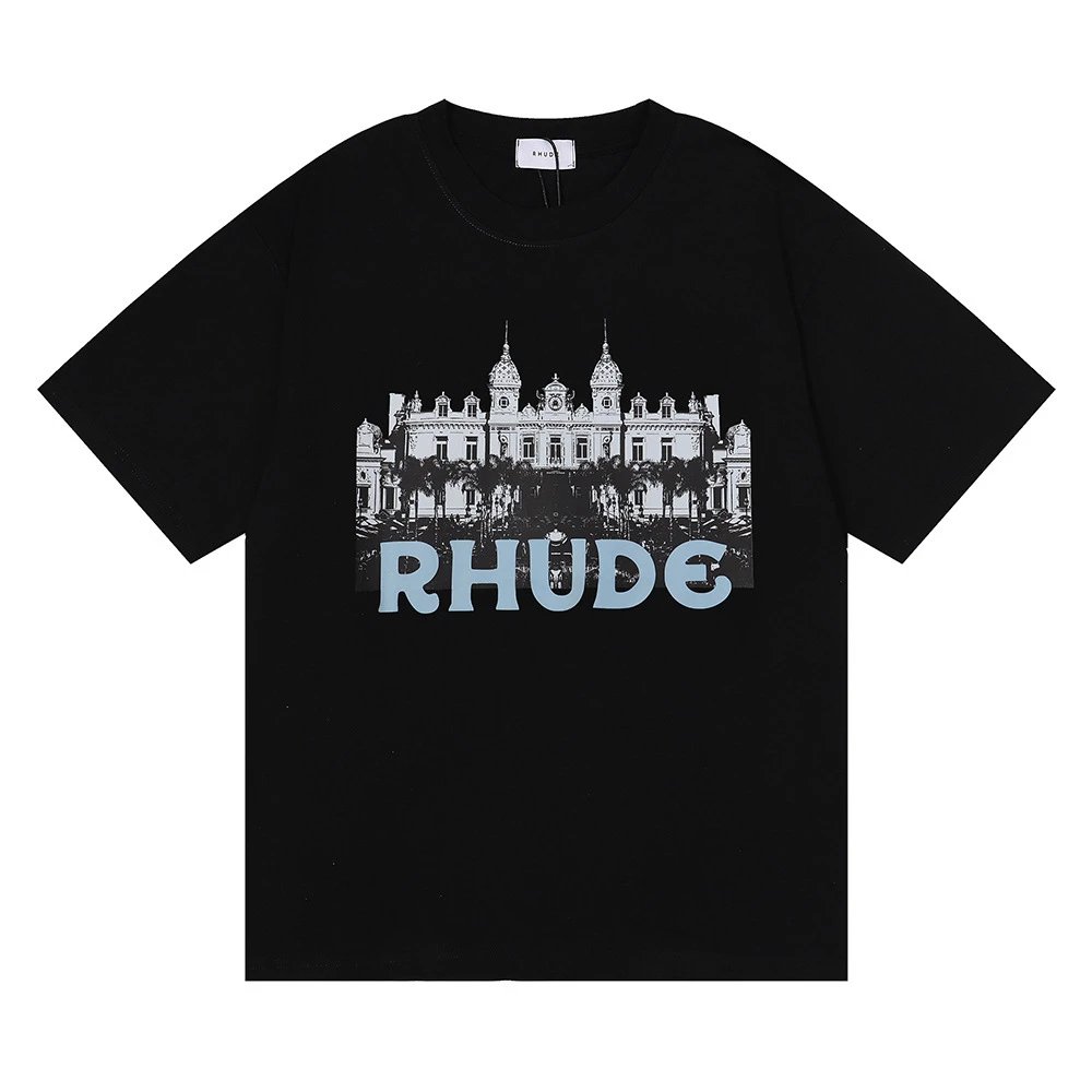 Rhude Castle Print Tee Multi - Gallery Image 4 - Detailed View